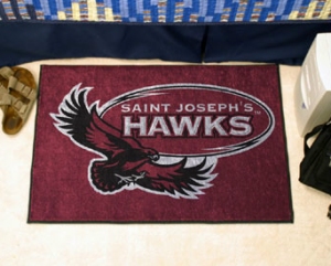 St. Josephs Hawks Rug 19x30 Starter Style
