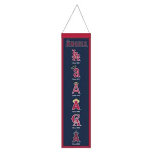 Los Angeles Angels Banner Wool 8x32 Heritage Evolution Design