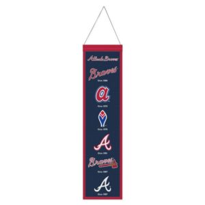 Atlanta Braves Banner Wool 8x32 Heritage Evolution Design