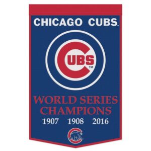 Chicago Cubs Banner Wool 24x38 Dynasty Champ Design