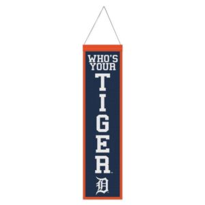 Detroit Tigers Banner Wool 8x32 Heritage Slogan Design
