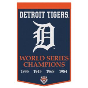 Detroit Tigers Banner Wool 24x38 Dynasty Champ Design