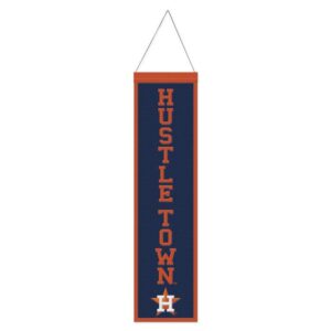 Houston Astros Banner Wool 8x32 Heritage Slogan Design