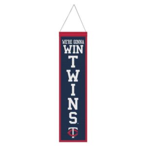 Minnesota Twins Banner Wool 8x32 Heritage Slogan Design