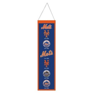 New York Mets Banner Wool 8x32 Heritage Evolution Design