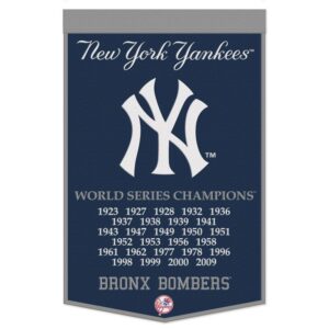 New York Yankees Banner Wool 24x38 Dynasty Champ Design