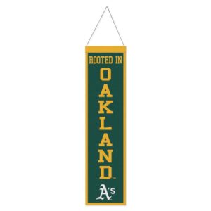 Oakland Athletics Banner Wool 8x32 Heritage Slogan Design