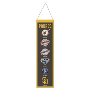 San Diego Padres Banner Wool 8x32 Heritage Evolution Design