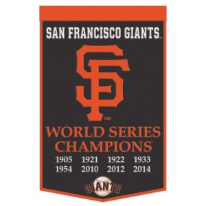 San Francisco Giants Banner Wool 24x38 Dynasty Champ Design