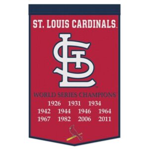 St. Louis Cardinals Banner Wool 24x38 Dynasty Champ Design