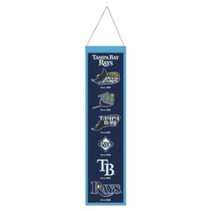 Tampa Bay Rays Banner Wool 8x32 Heritage Evolution Design