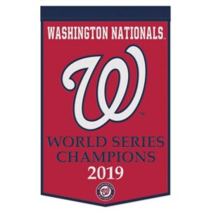Washington Nationals Banner Wool 24x38 Dynasty Champ Design