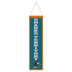 San Jose Sharks Banner Wool 8x32 Heritage Slogan Design