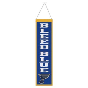 St. Louis Blues Banner Wool 8x32 Heritage Slogan Design