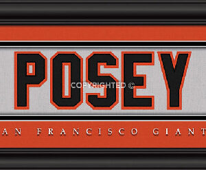 San Francisco Giants ???Buster Posey Print - Signature 8"x24"