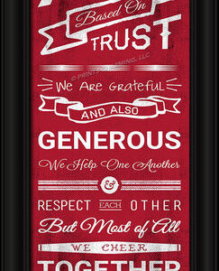 Montreal Canadiens Family Cheer Print 8"x24"