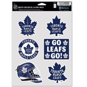 Toronto Maple Leafs Decal Multi Use Fan 6 Pack