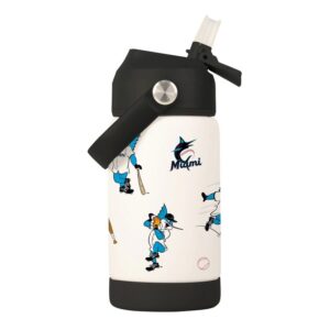 Miami Marlins Kids Bottle 12oz Stainless Steel Mascot