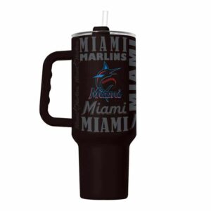 Miami Marlins Tumbler 40oz Powder Coat Replay