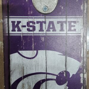 Kansas State Wildcats Sign Wood 5x11 Bottle Opener Alternate