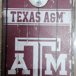 Texas A&M Aggies Sign Wood 5x11 Bottle Opener Alternate