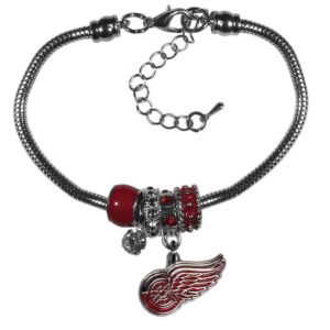 Detroit Red Wings Bracelet Euro Bead Style