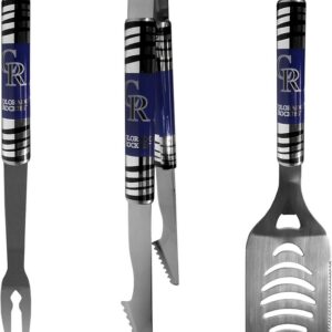 Colorado Rockies Utensil Set Grilling BBQ Stainless Steel 3 Piece CO