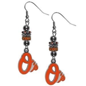 Baltimore Orioles Earrings Fish Hook Post Euro Style