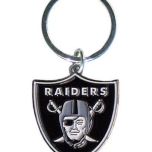 Las Vegas Raiders Chrome Logo Cut Keychain
