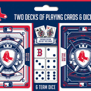 Boston Red Sox Playing Cards and Dice Set