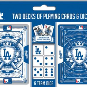 Los Angeles Dodgers Playing Cards and Dice Set
