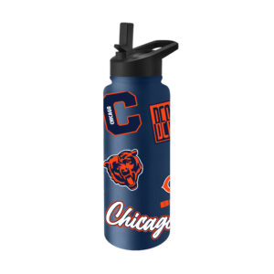 Chicago Bears Quencher Bottle 34oz Stainless Steel Dreamweave
