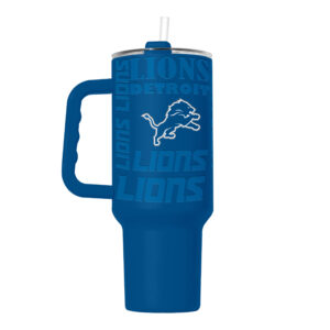 Detroit Lions Tumbler 40oz Powder Coat Replay