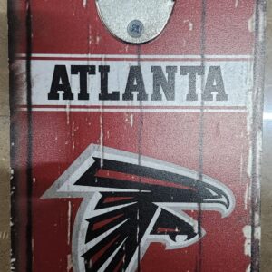 Atlanta Falcons Sign Wood 5x11 Bottle Opener Alternate
