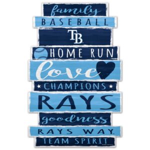 Tampa Bay Rays Sign 11x17 Wood Family Word