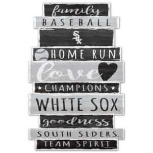 Chicago White Sox Sign 11x17 Wood Family Word
