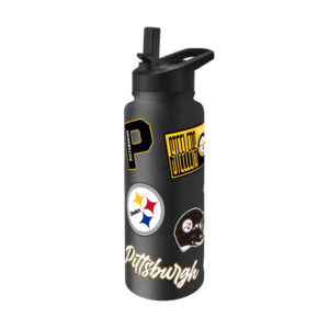 Pittsburgh Steelers Quencher Bottle 34oz Stainless Steel Dreamweave