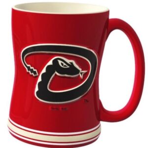 Arizona Diamondbacks Coffee Mug 14oz Sculpted Relief Team Color