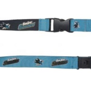 San Jose Sharks Lanyard Reversible Teal/Black