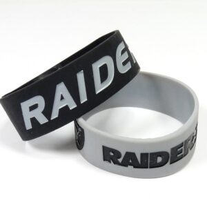 Las Vegas Raiders Bracelets 2 Pack Wide