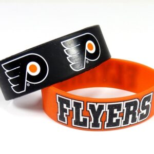 Philadelphia Flyers Bracelets - 2 Pack Wide