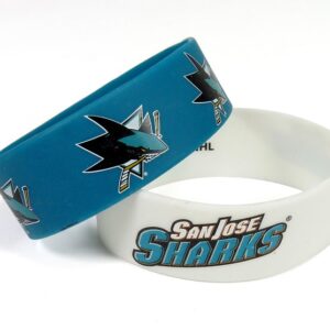 San Jose Sharks Bracelets - 2 Pack Wide