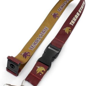 Texas State Bobcats Lanyard Reversible