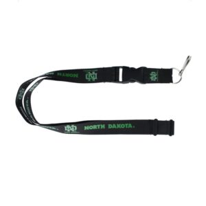 North Dakota Fighting Hawks Lanyard - Black