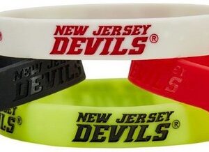 New Jersey Devils Bracelets - 4 Pack Silicone