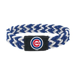 Chicago Cubs Bracelet Braided Blue and White