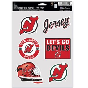 New Jersey Devils Decal Multi Use Fan 6 Pack