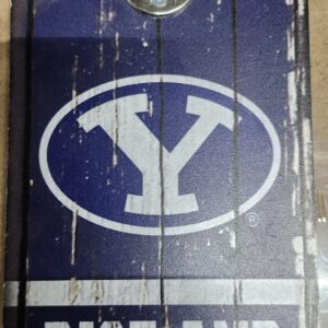 BYU Cougars Sign Wood 5x11 Bottle Opener Slogan Alternate