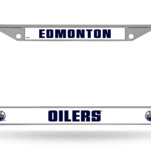 Edmonton Oilers License Plate Frame Chrome