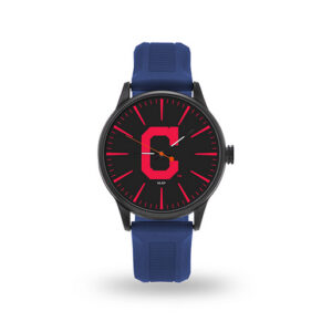 Cleveland Indians Watch Men's Cheer Style with Navy Watch Band